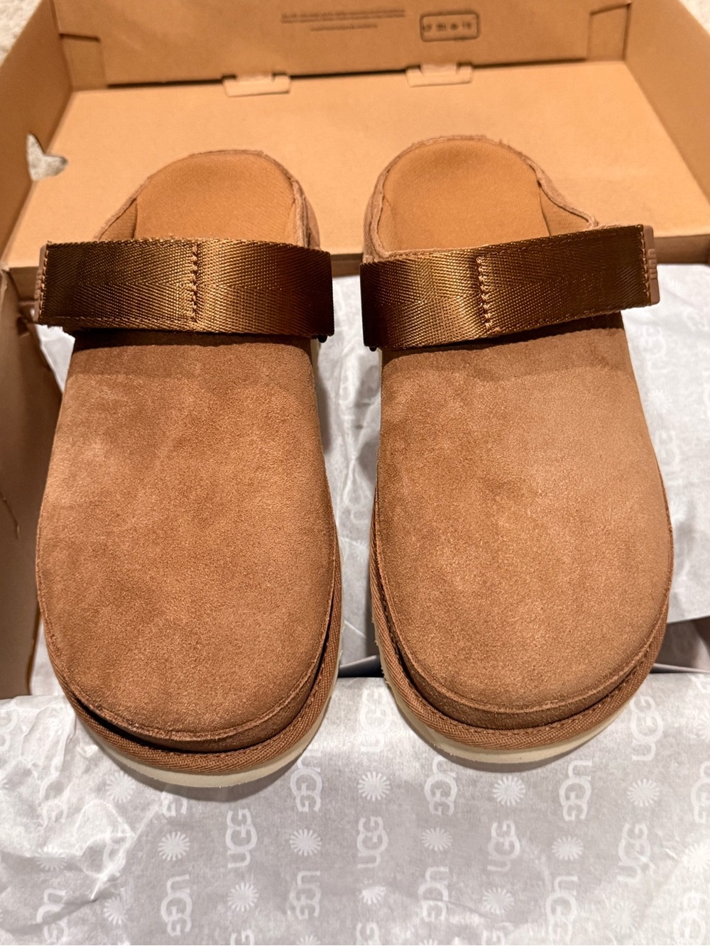 UGG Women’s Chestnut Brown goldenstar Clog - Picture 3 of 7